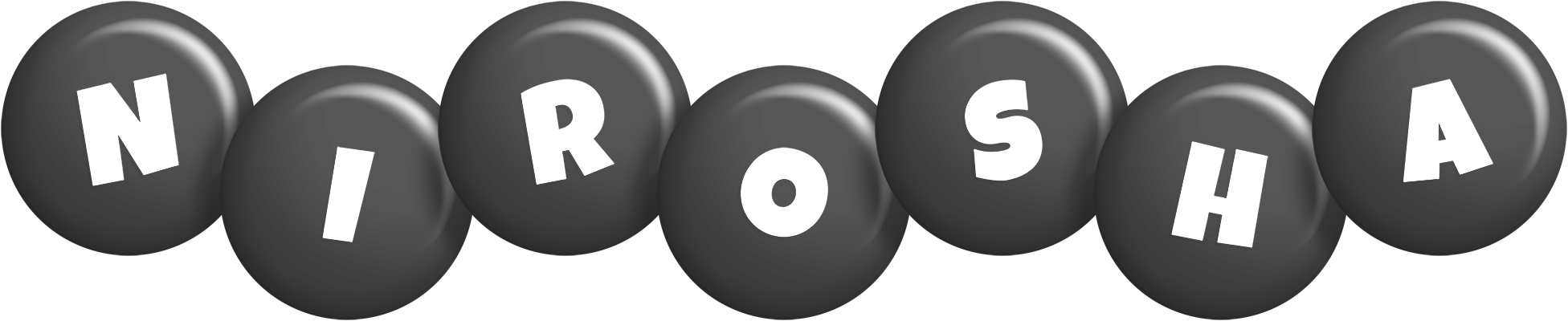 Nirosha candy-black logo