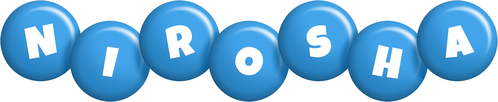 Nirosha candy-blue logo