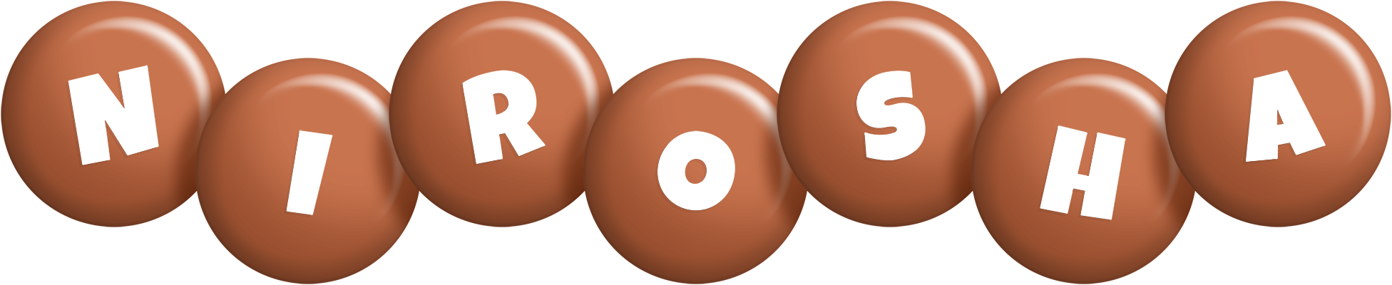 Nirosha candy-brown logo