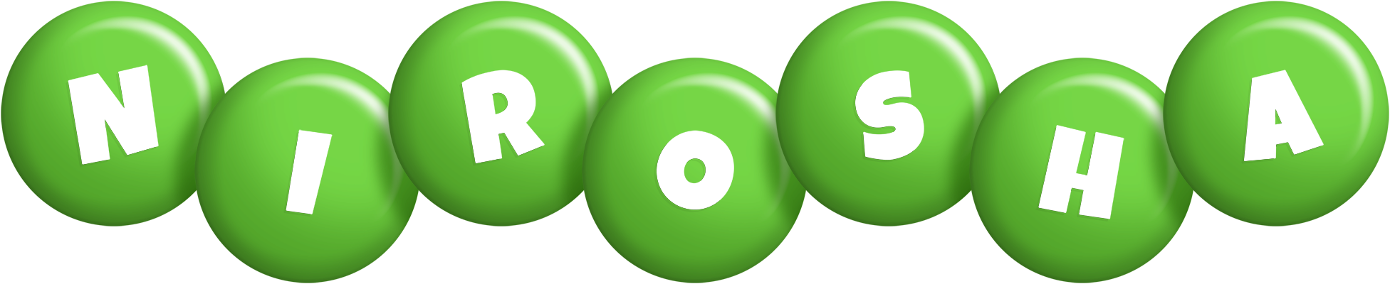 Nirosha candy-green logo