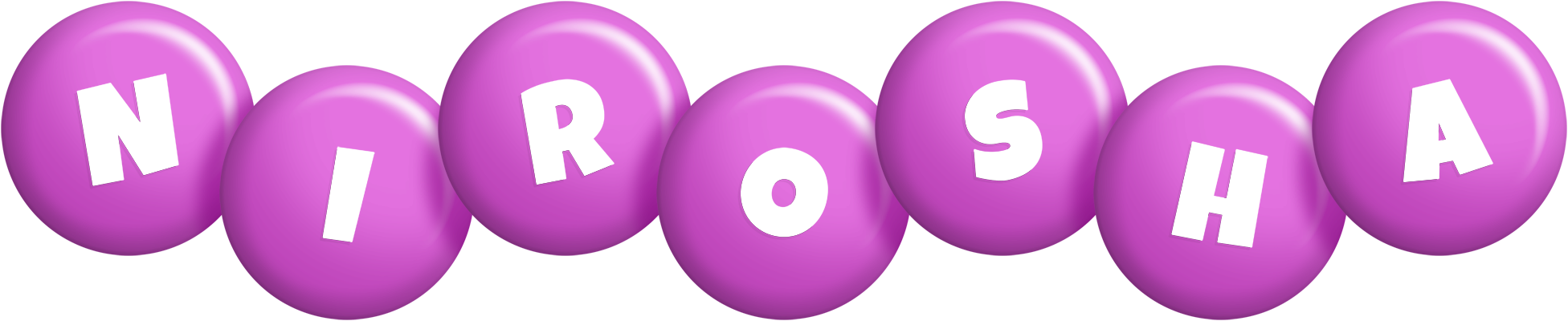 Nirosha candy-purple logo