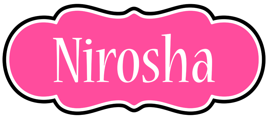 Nirosha invitation logo
