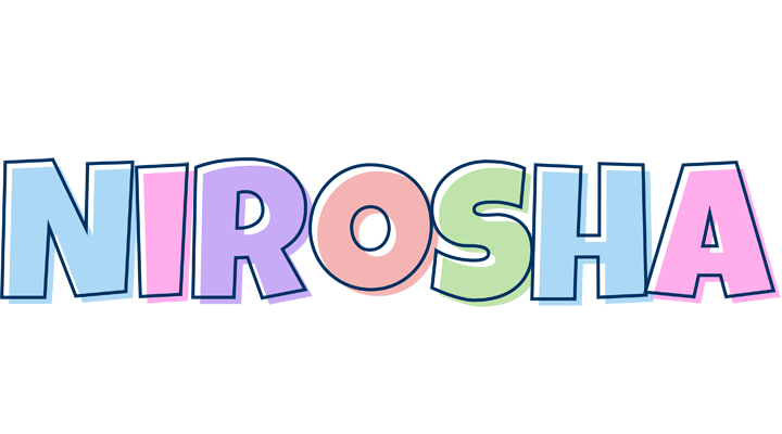Nirosha pastel logo