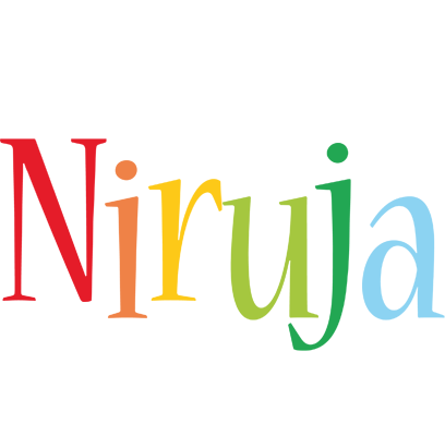 Niruja birthday logo