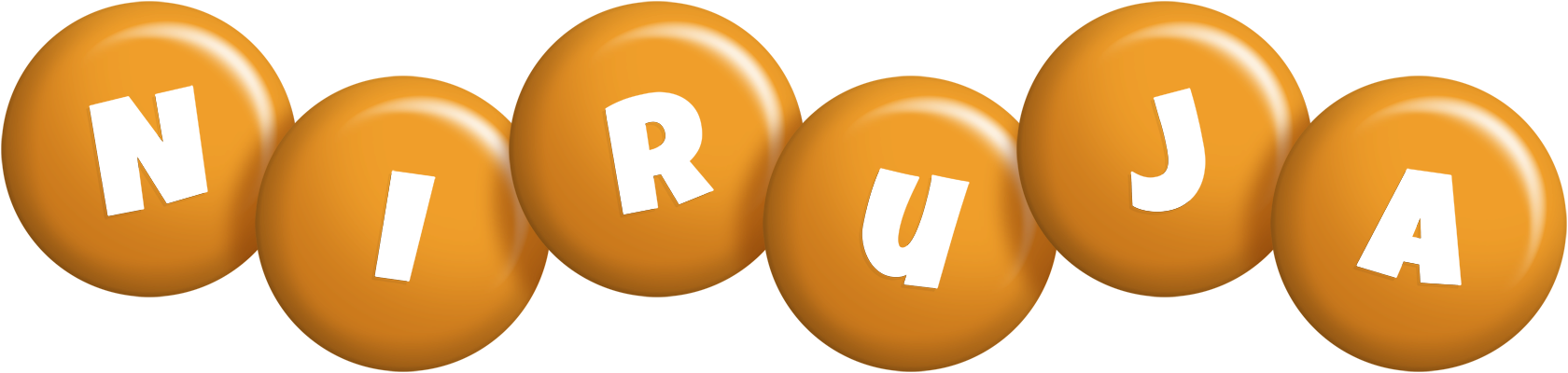 Niruja candy-orange logo