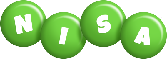 Nisa candy-green logo