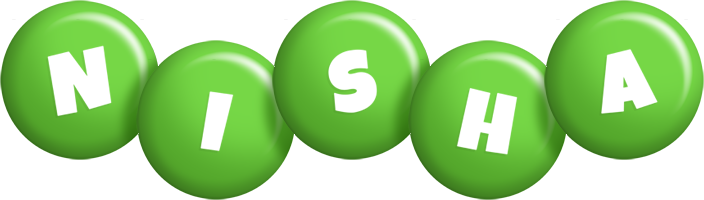 Nisha candy-green logo