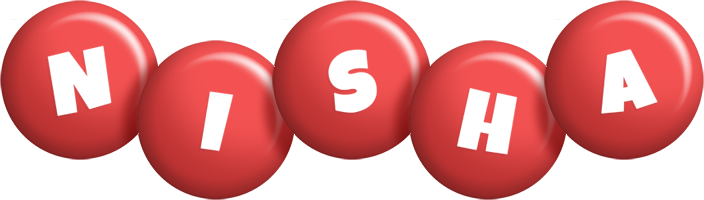 Nisha candy-red logo