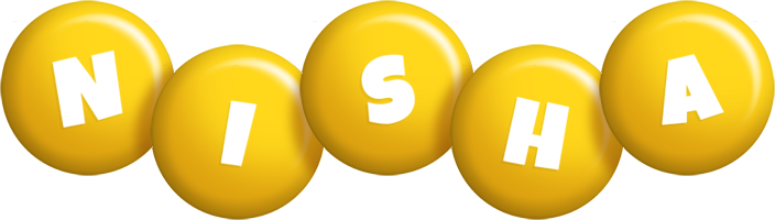 Nisha candy-yellow logo