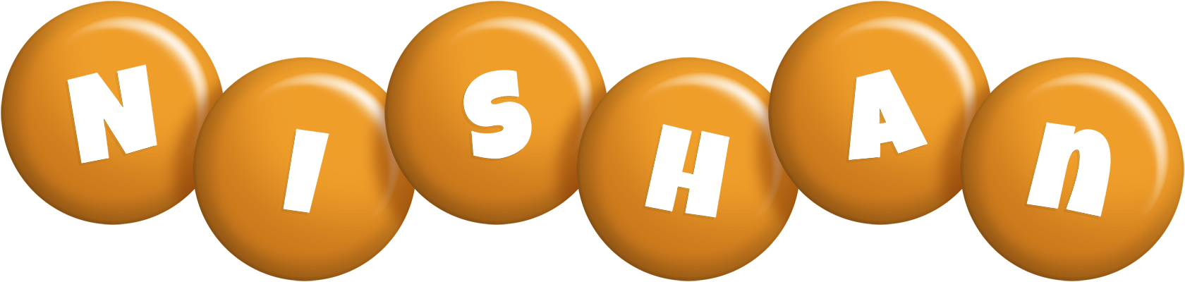 Nishan candy-orange logo