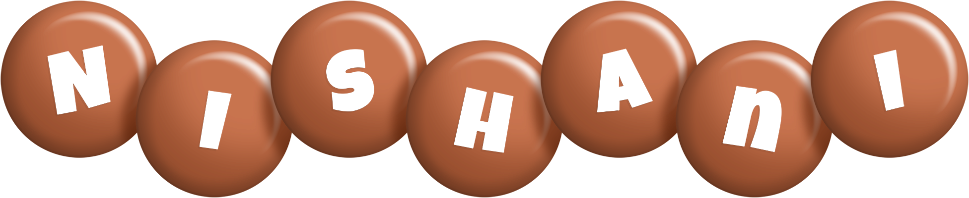 Nishani candy-brown logo