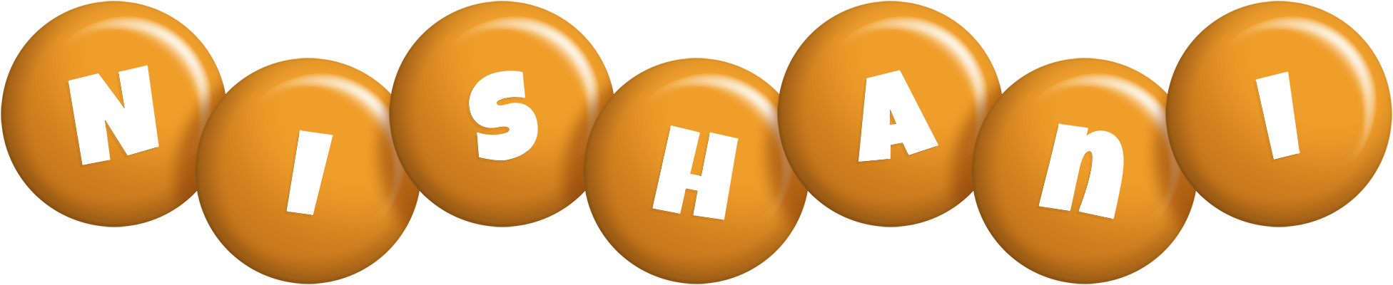 Nishani candy-orange logo