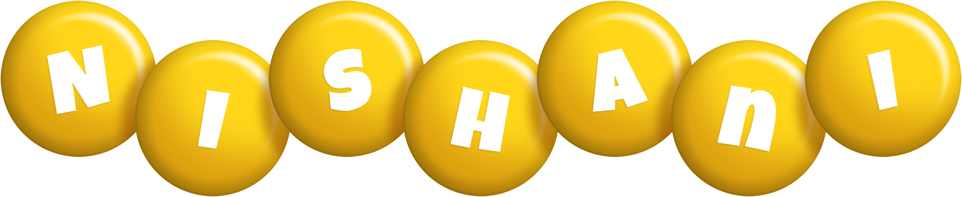 Nishani candy-yellow logo