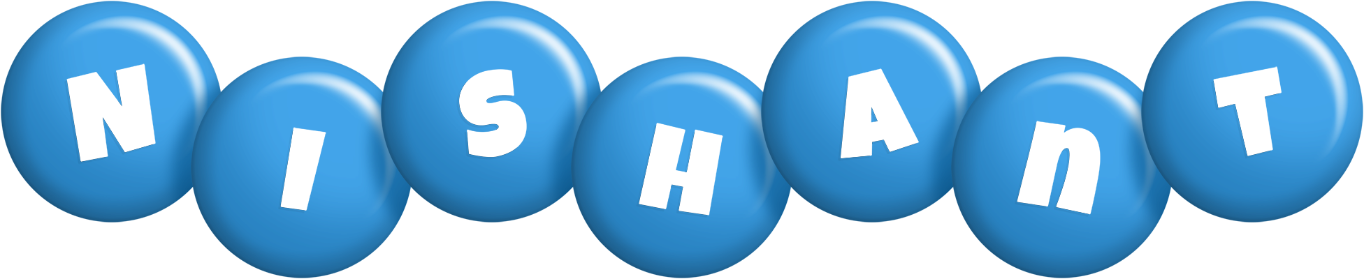Nishant candy-blue logo