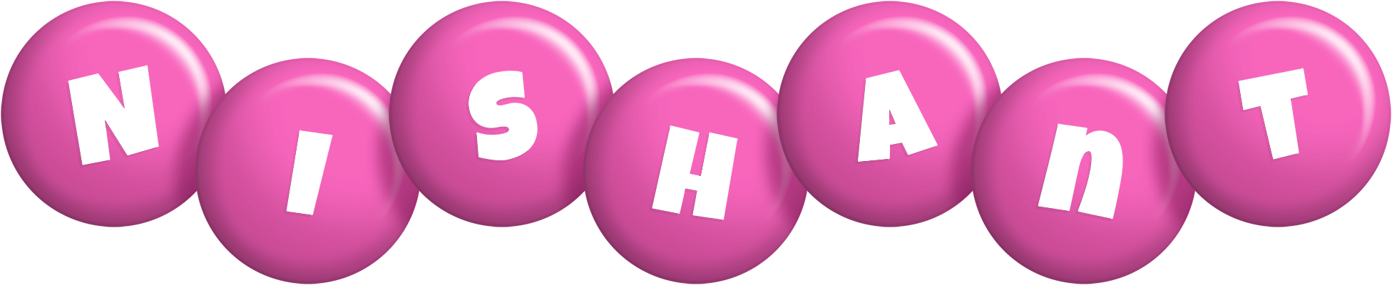 Nishant candy-pink logo