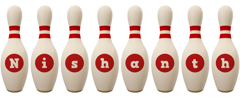 Nishanth bowling-pin logo