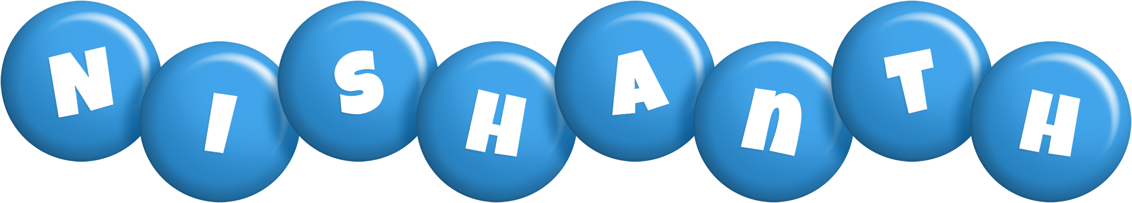 Nishanth candy-blue logo