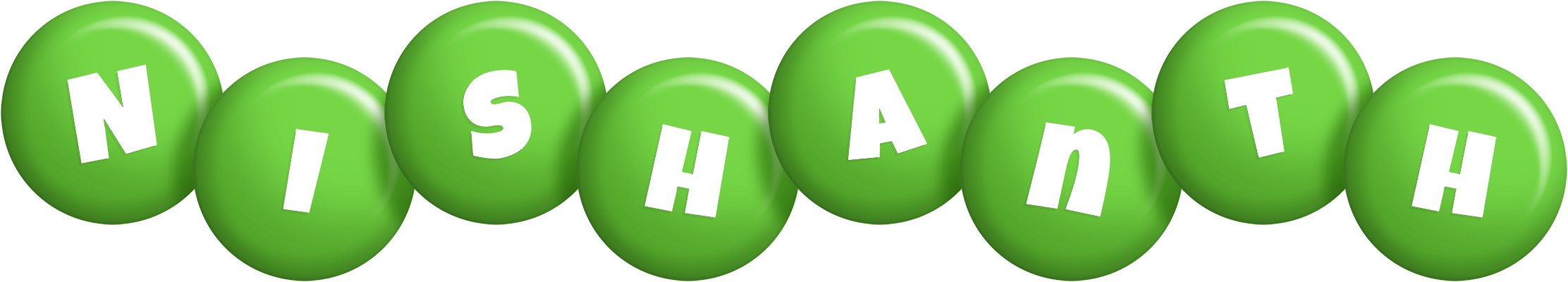Nishanth candy-green logo