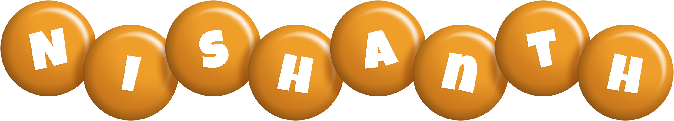 Nishanth candy-orange logo