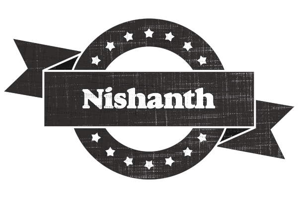 Nishanth grunge logo