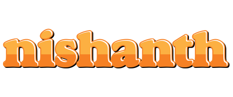 Nishanth orange logo