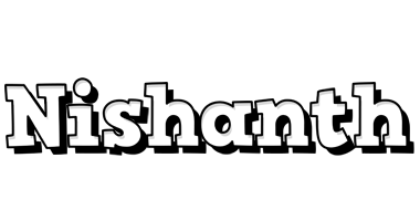 Nishanth snowing logo
