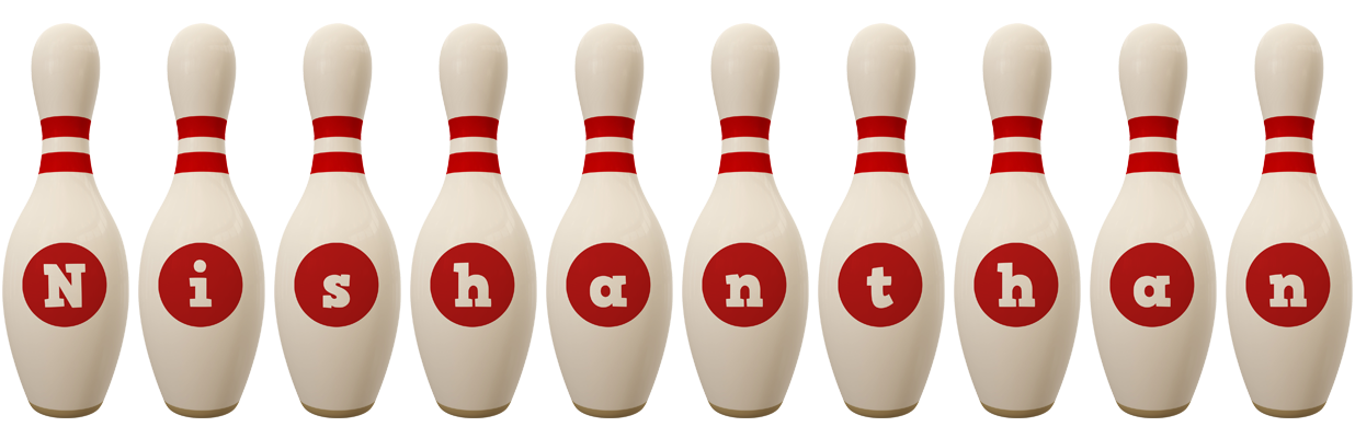 Nishanthan bowling-pin logo