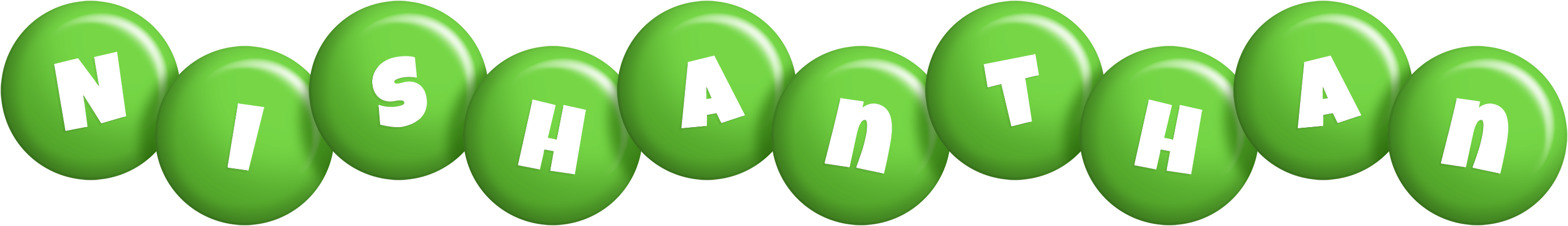 Nishanthan candy-green logo