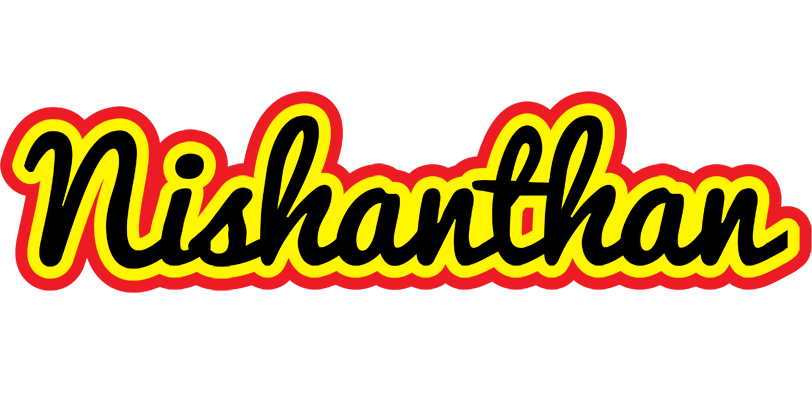Nishanthan flaming logo