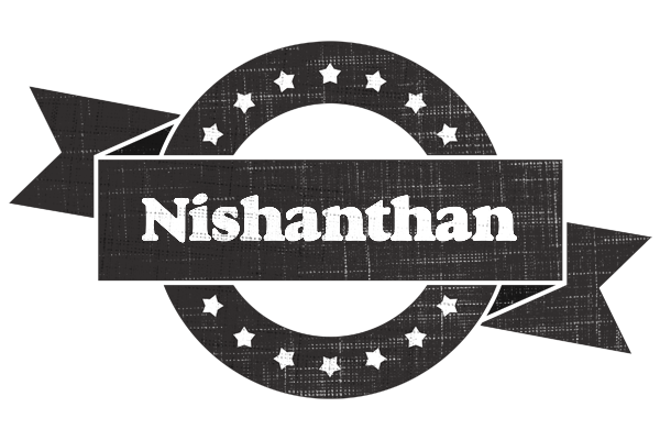 Nishanthan grunge logo
