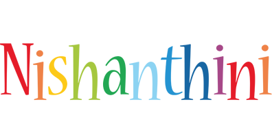 Nishanthini birthday logo