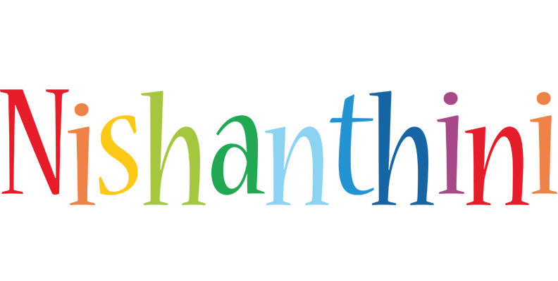 Nishanthini birthday logo
