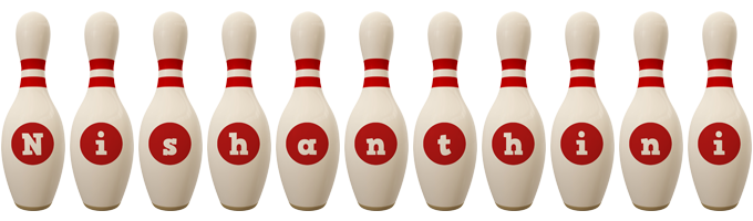 Nishanthini bowling-pin logo