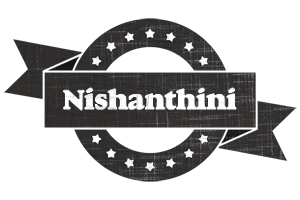 Nishanthini grunge logo