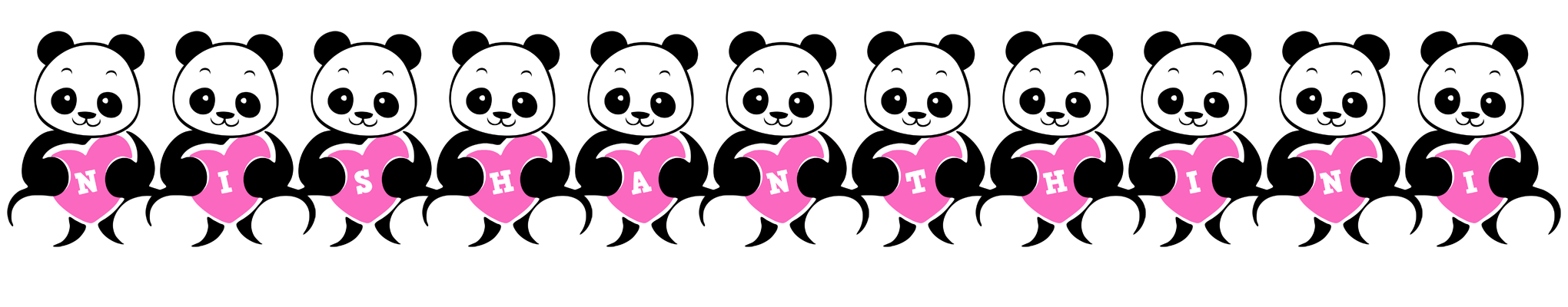 Nishanthini love-panda logo
