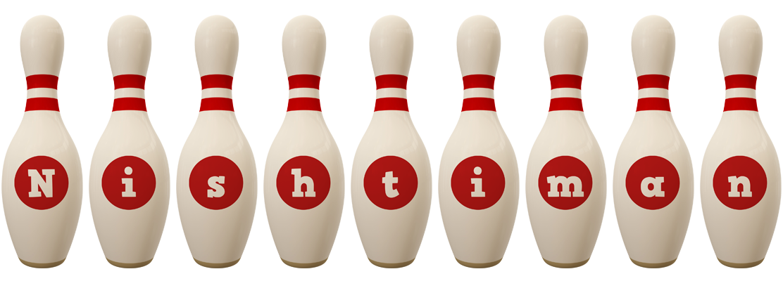Nishtiman bowling-pin logo