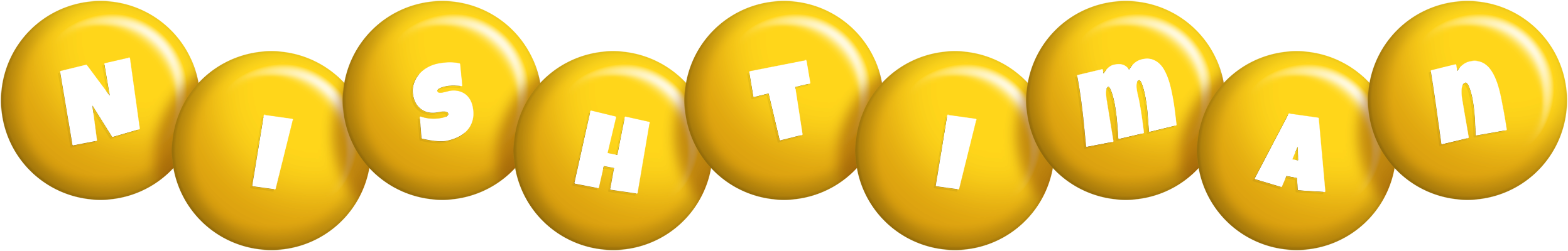 Nishtiman candy-yellow logo