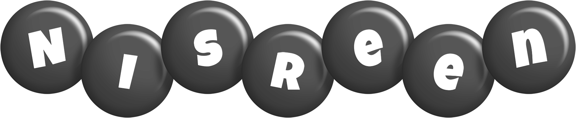Nisreen candy-black logo