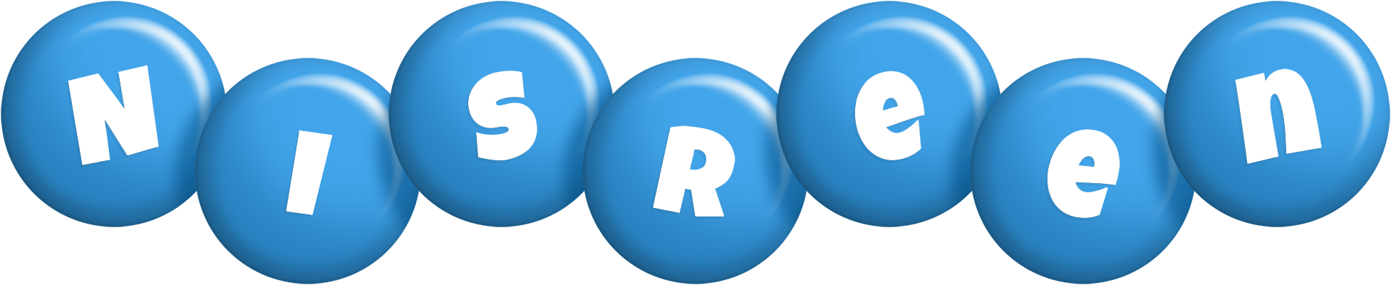 Nisreen candy-blue logo