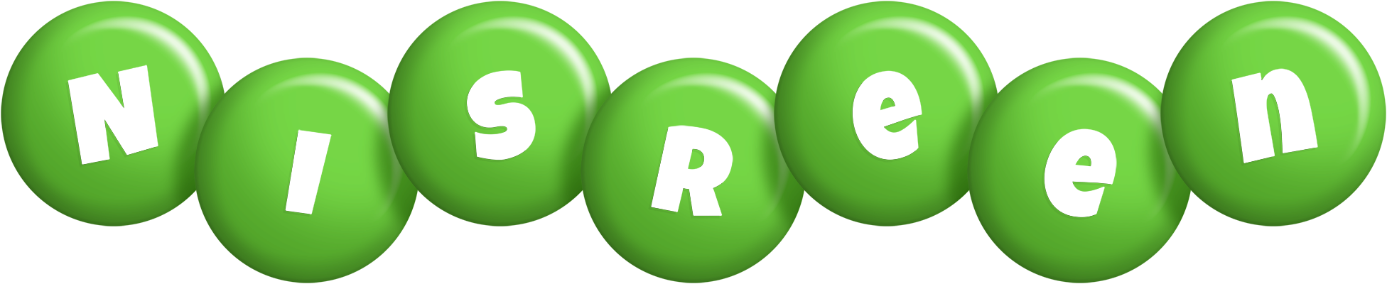 Nisreen candy-green logo