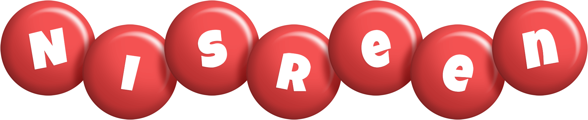 Nisreen candy-red logo