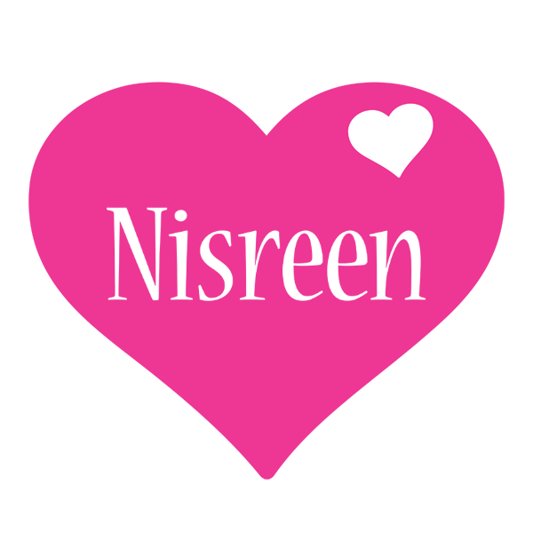 Nisreen love-heart logo