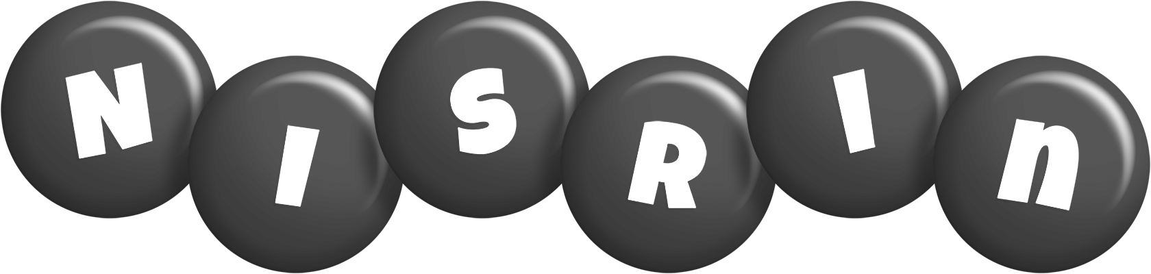 Nisrin candy-black logo