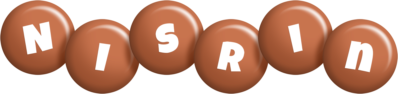 Nisrin candy-brown logo