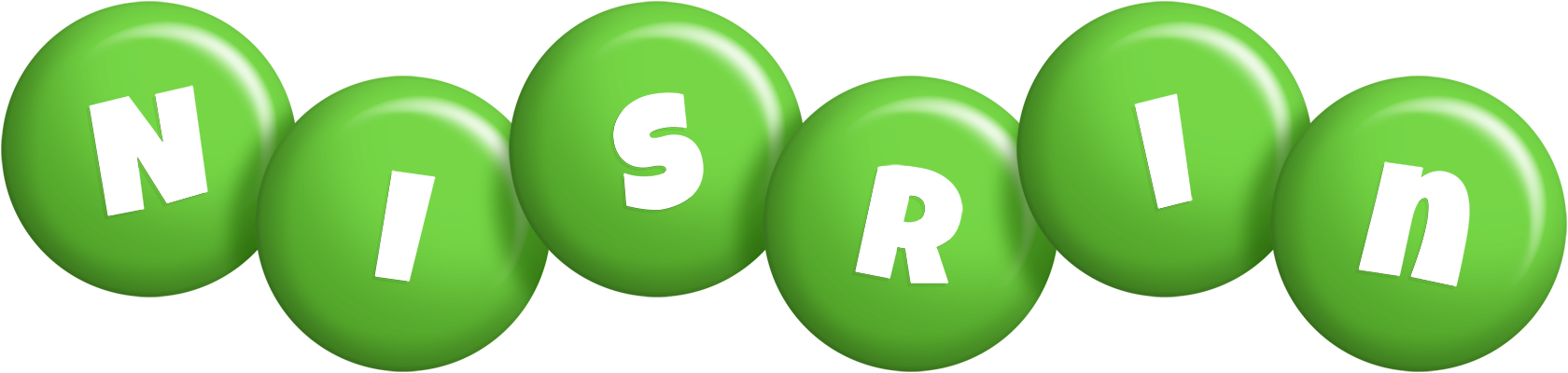Nisrin candy-green logo