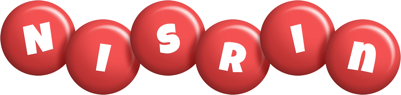 Nisrin candy-red logo