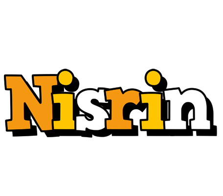 Nisrin cartoon logo