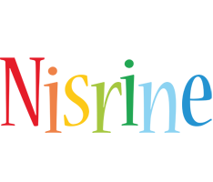 Nisrine birthday logo