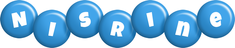 Nisrine candy-blue logo