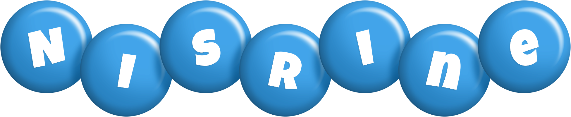 Nisrine candy-blue logo